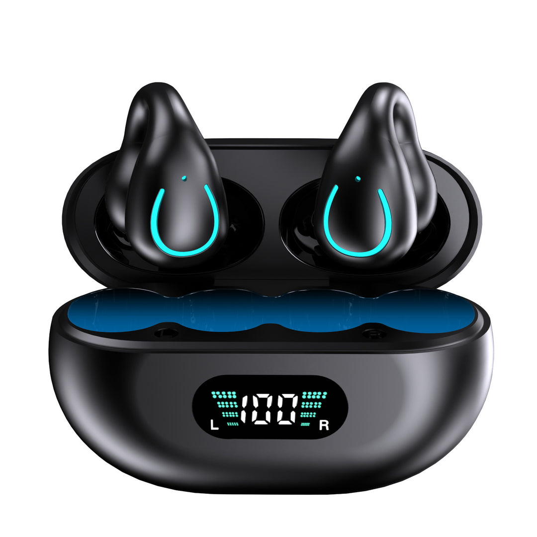 Clamp Earbuds Bluetooth, non-invasive, noise cancellation