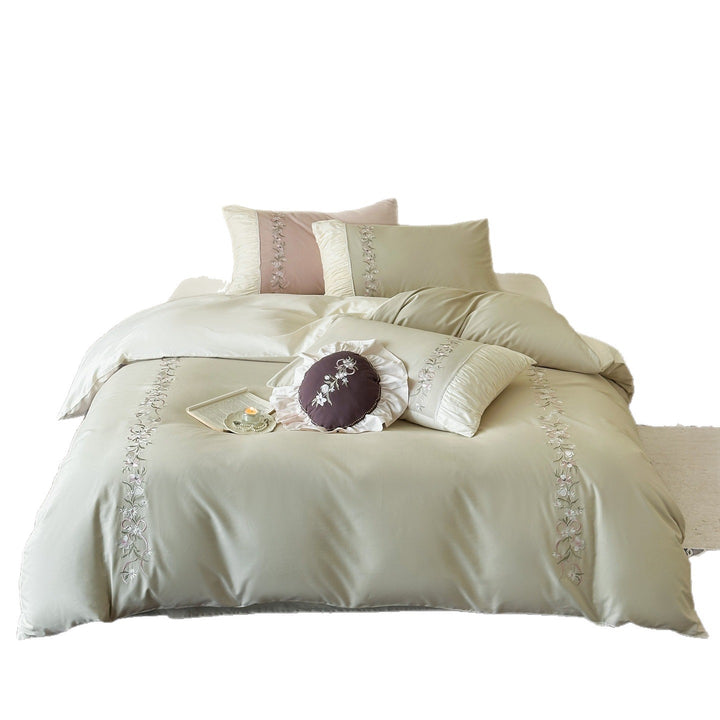 Bedding set, 100 count long staple cotton, brushed