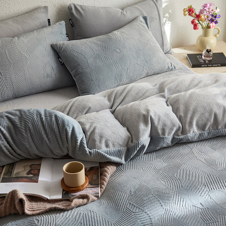 Milk fiber bedding set, 4-piece, warming