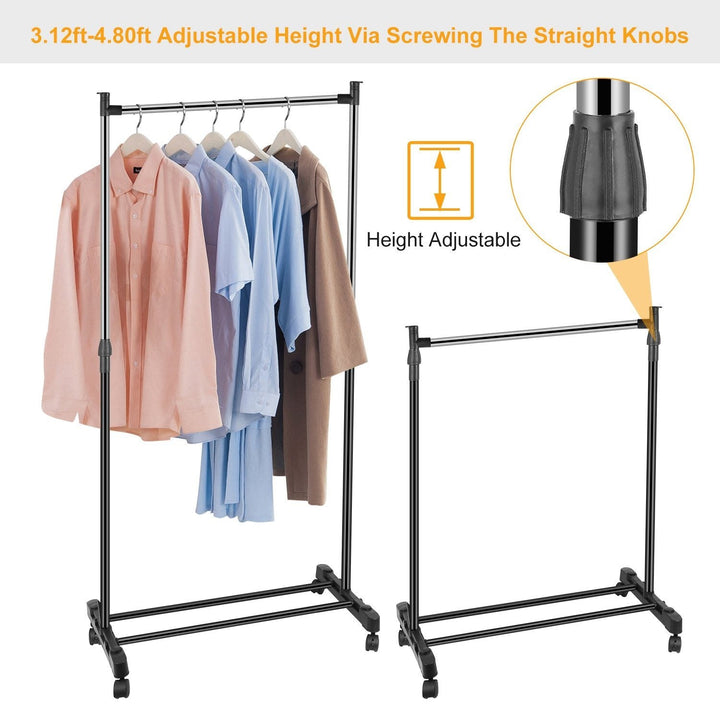 Stornfield | Height-adjustable garment rack with 15 kg/33 lbs capacity.
