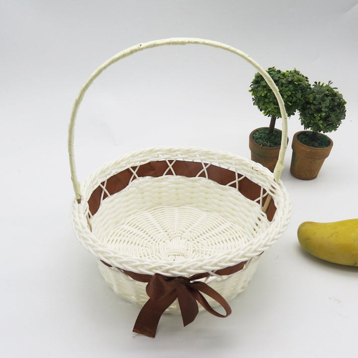 Decorative Woven Storage Basket with Handle Stornfield