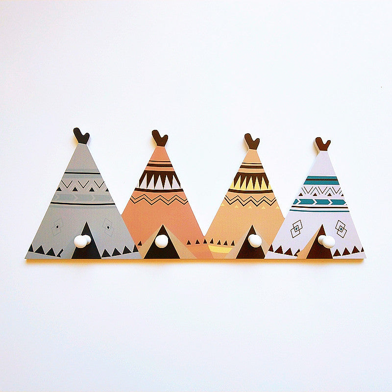 Decorative Teepee Wall Hook Rack