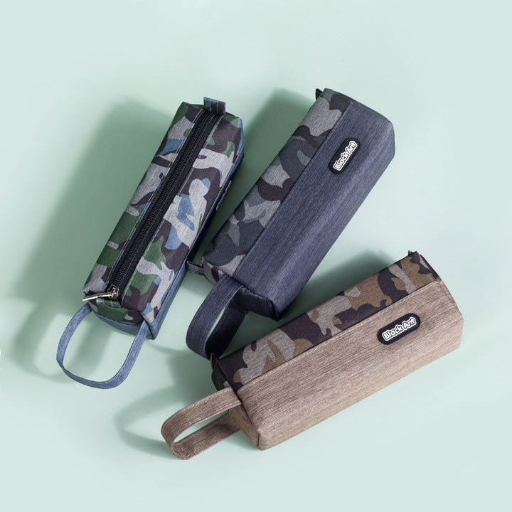 Camo Print Multi-Compartment Utility Pouch