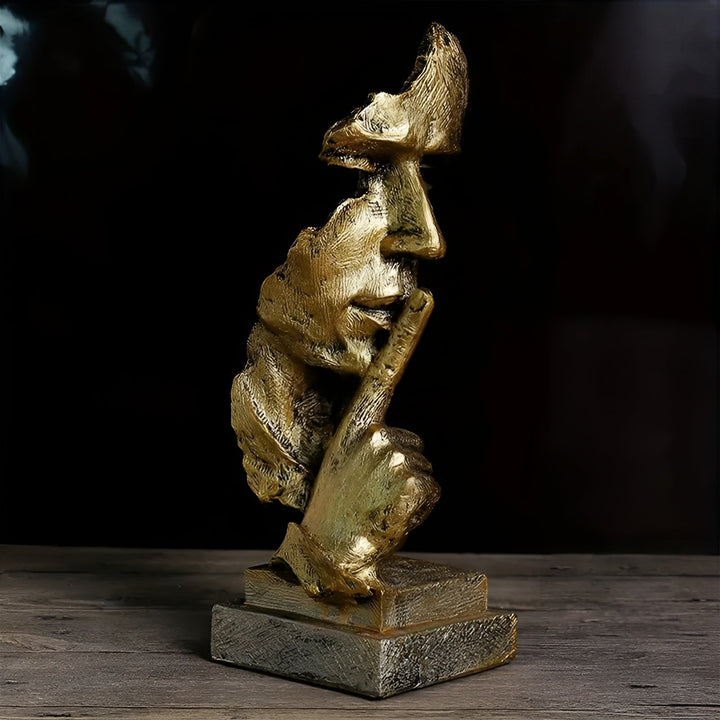 Abstract Thinker Sculpture – Modern Deco Figure made of Resin | Perfect for Living Room & Office | Stornfield