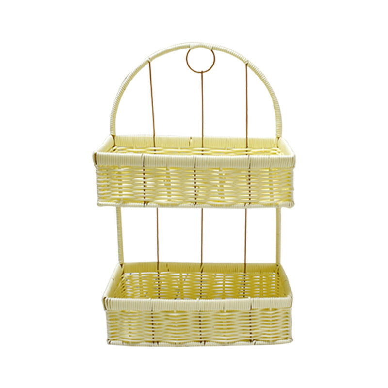 Two-Tiered Woven Storage Basket Stornfield