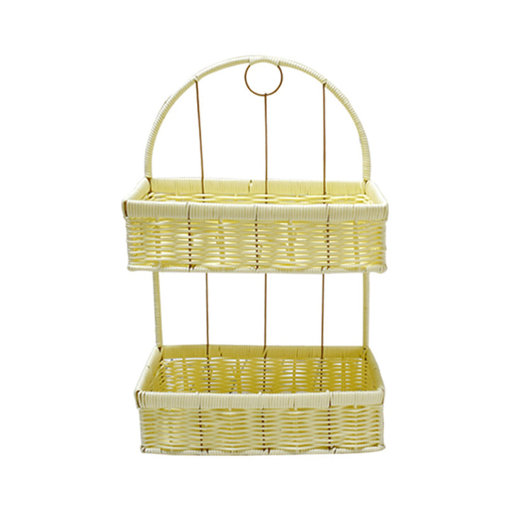 Two-Tiered Woven Storage Basket Stornfield