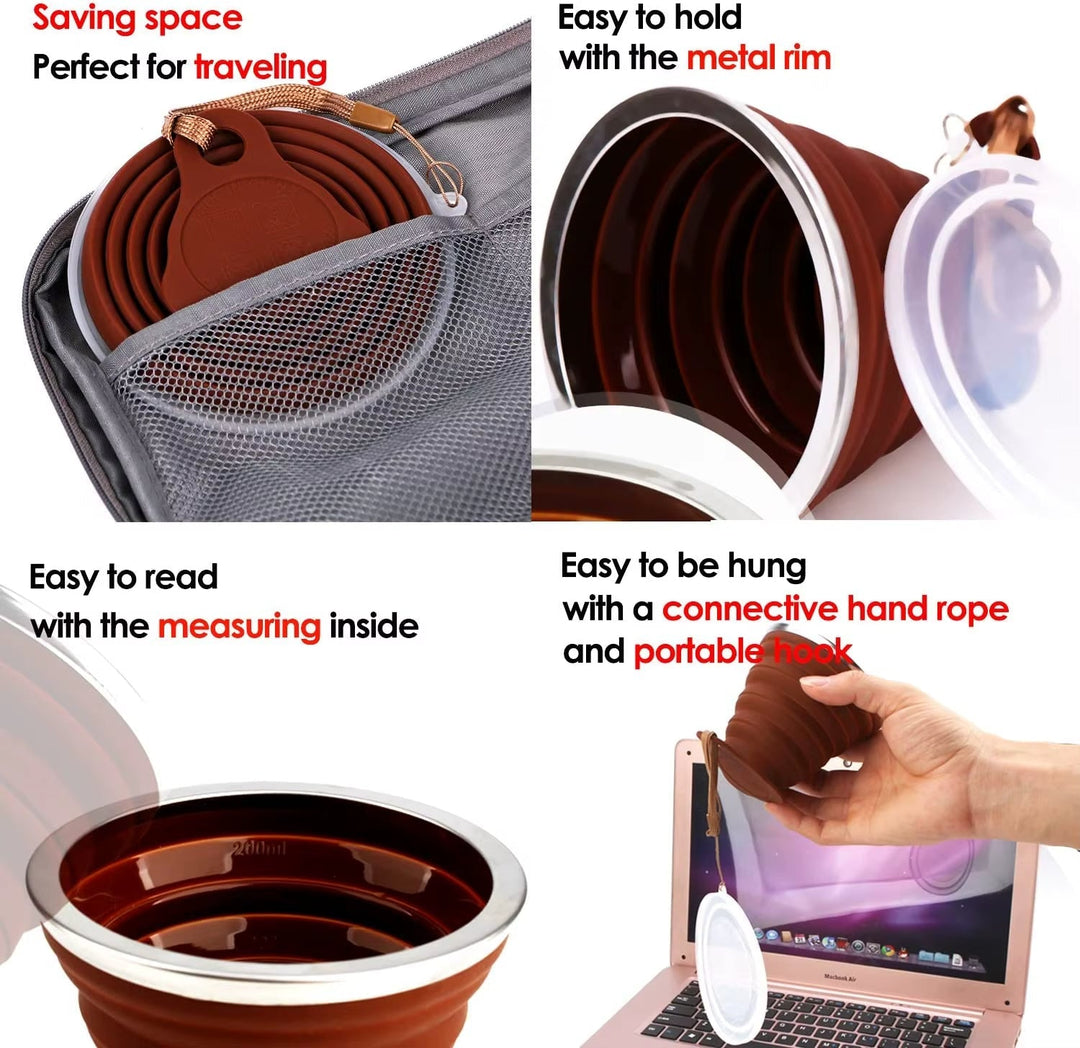Foldable Easy Silicone Travel Mug | Stornfield