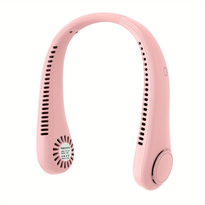 1pc Portable Neck Fan Electric Wireless Fan Rechargeable USB Mini Fan Bladeless Personal Fan Hanging Neck Cooler For Outdoor Sports | Stornfield