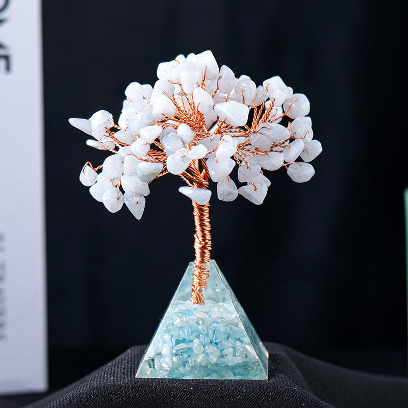 Stornfield | Base en gravier de pierre naturelle en pyramide pour arbre Feng Shui