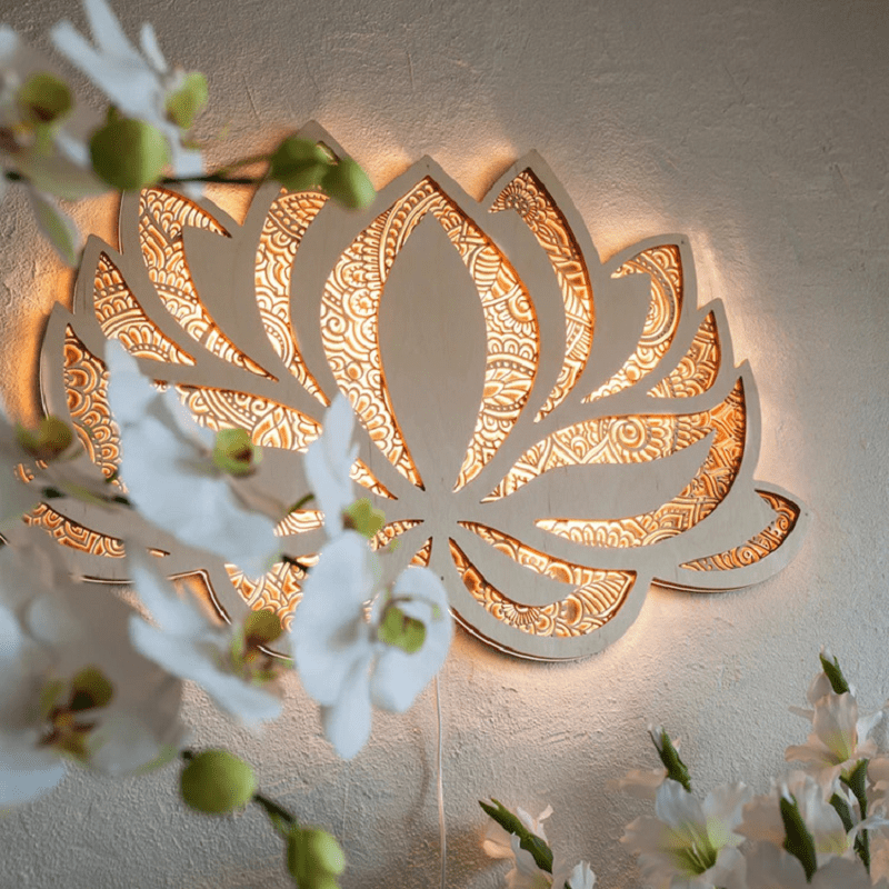 Stornfield | Handmade Wooden Mandala Wall Sconce