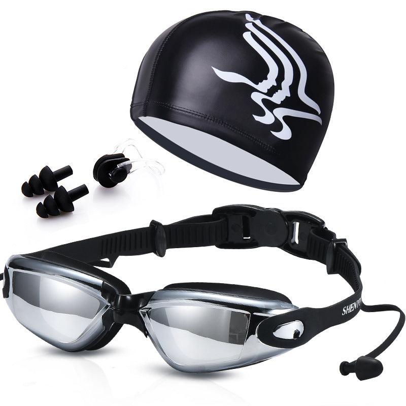 Swimming set with comfortable swimming goggles and trendy swimming cap Stornfield
