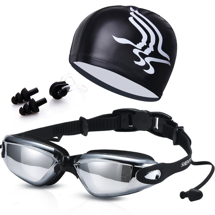 Swimming set with comfortable swimming goggles and trendy swimming cap Stornfield