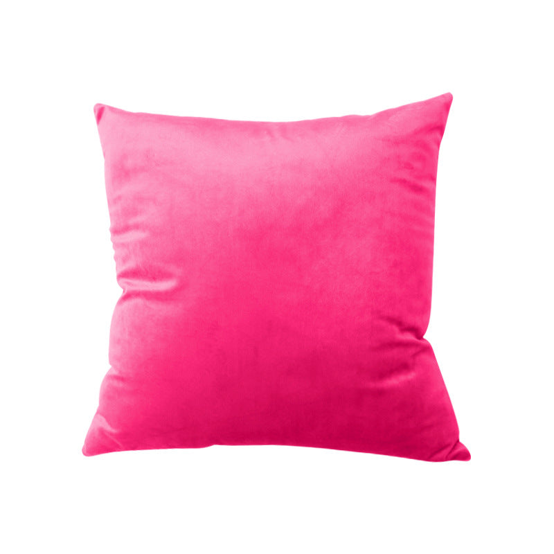 Square Velvet Decorative Throw Pillow with Plush Fill