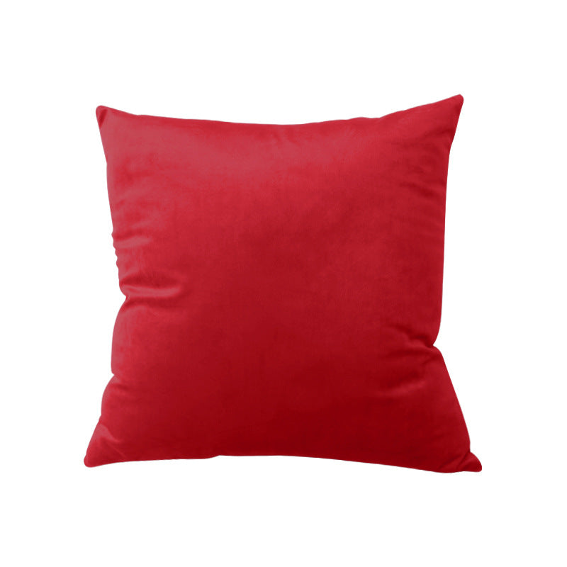 Square Velvet Decorative Throw Pillow with Plush Fill