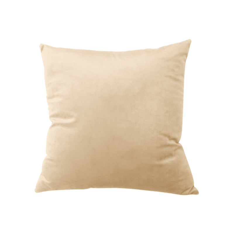Square Velvet Decorative Throw Pillow with Plush Fill