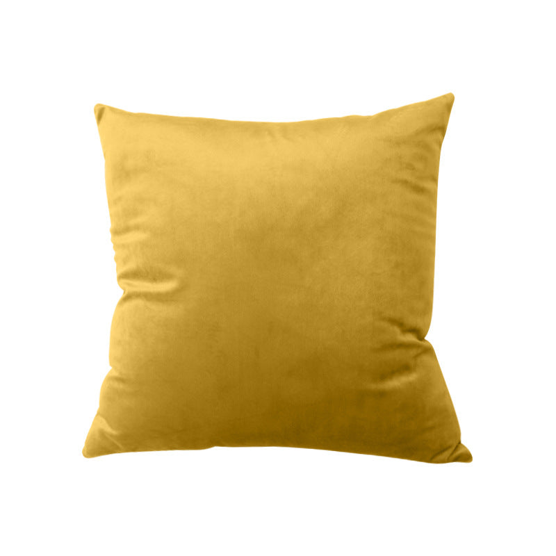 Square Velvet Decorative Throw Pillow with Plush Fill