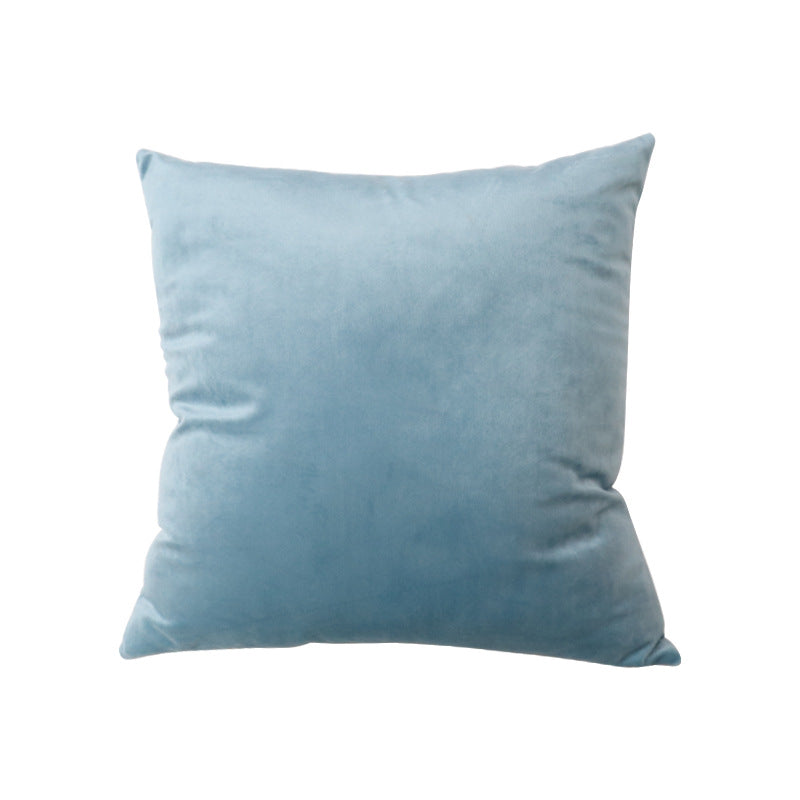 Square Velvet Decorative Throw Pillow with Plush Fill