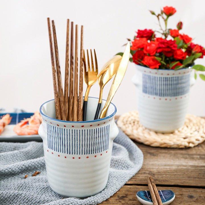 Japanese Handcrafted Ceramic Glazed Chopsticks Holders | Stornfield