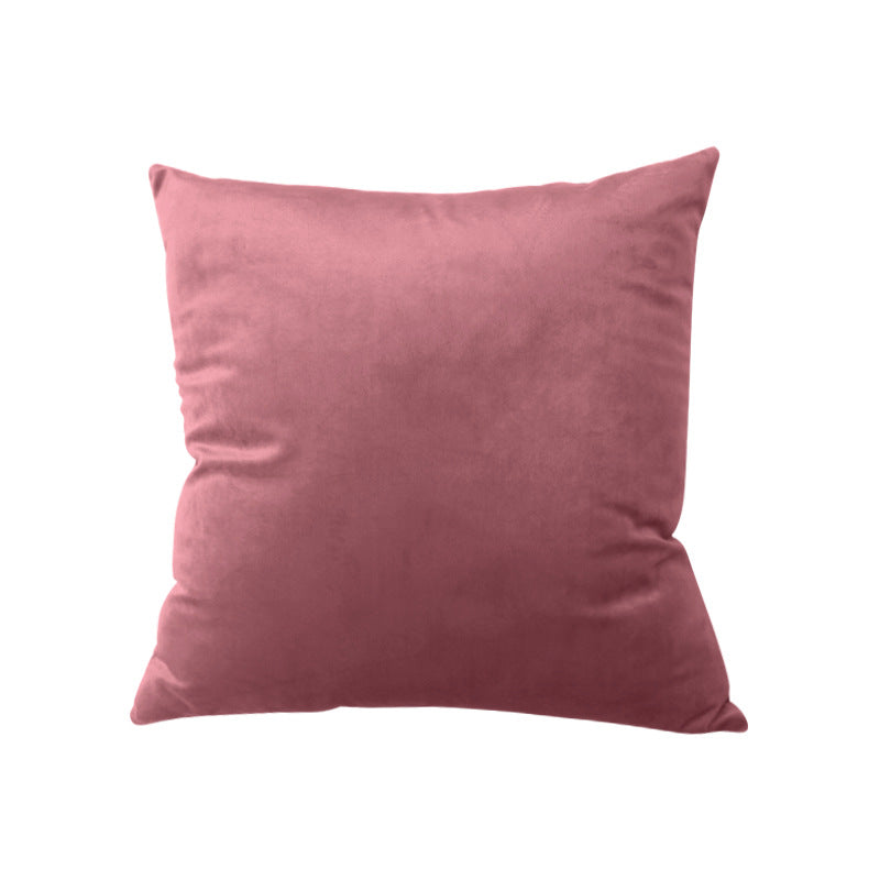 Square Velvet Decorative Throw Pillow with Plush Fill