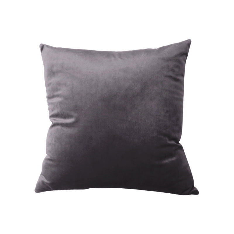 Square Velvet Decorative Throw Pillow with Plush Fill