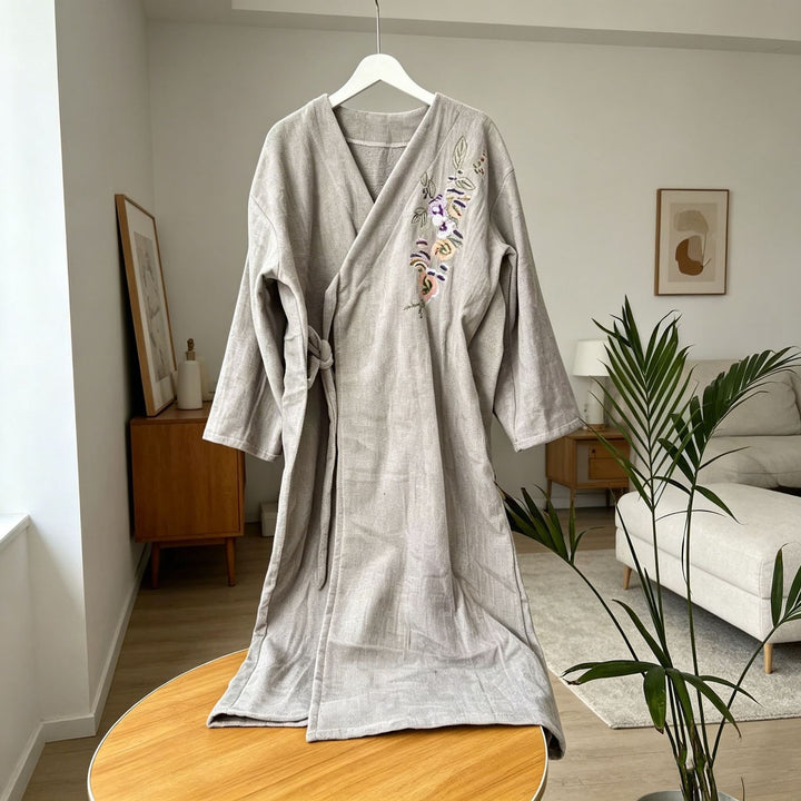 Coral fleece bathrobe for ladies