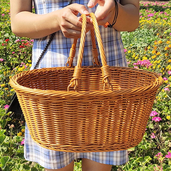 Stylish Woven Market Basket Stornfield