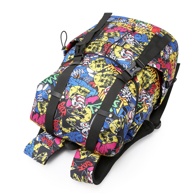 WoFloral Patterned Multi-Compartment Backpack Stornfield