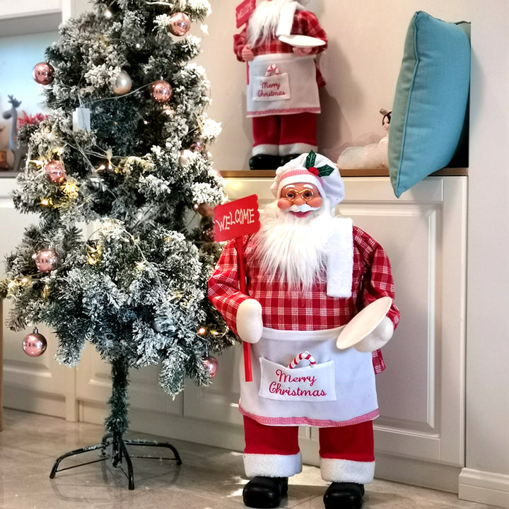 Decorative Santa Claus figurine set