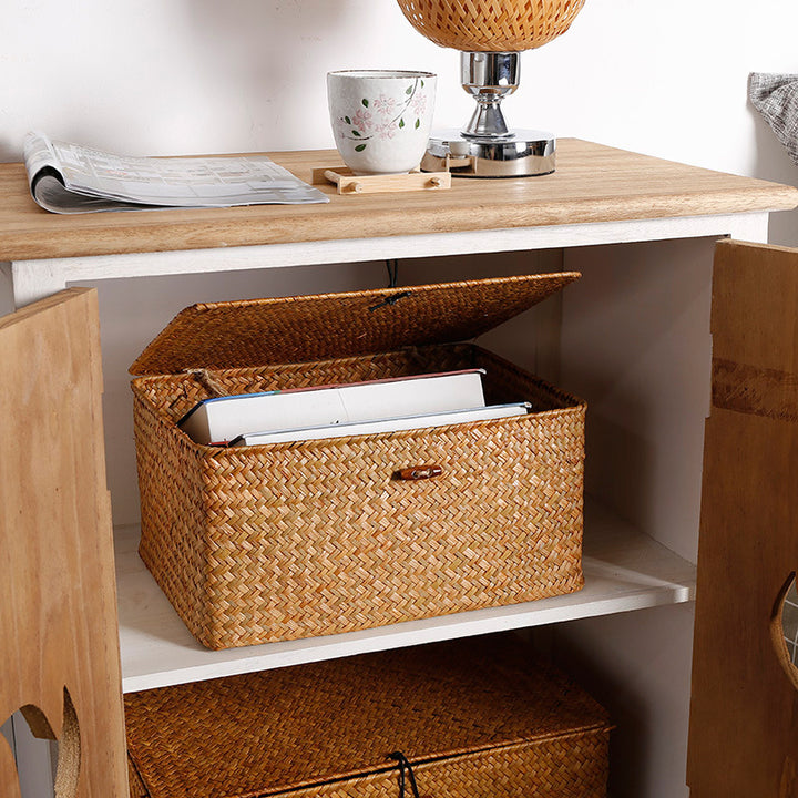 Unisex storage chest made of refined natural material Stornfield