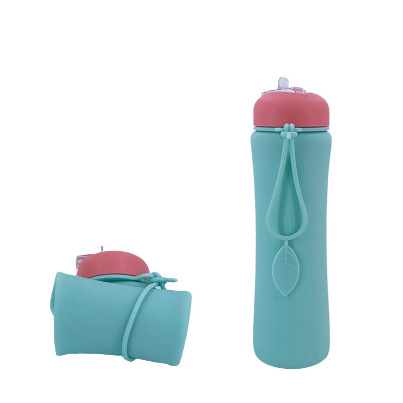 Ladies Foldable Silicone Drinking Bottle with Practical Carrying Strap Stornfield