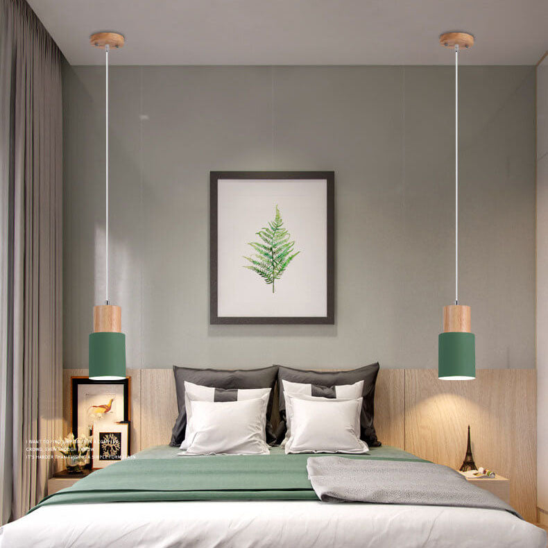 Stornfield | SinglePend - Cylindrical Aluminum LED Hanging Lamp 1-Light Nordic Macaron