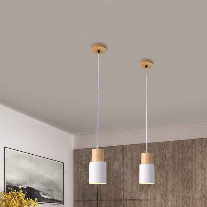 Stornfield | SinglePend - Cylindrical Aluminum LED Hanging Lamp 1-Light Nordic Macaron