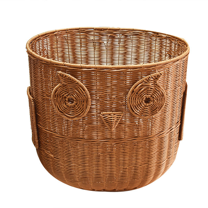 Cute Owl-Shaped Woven Storage Basket Stornfield