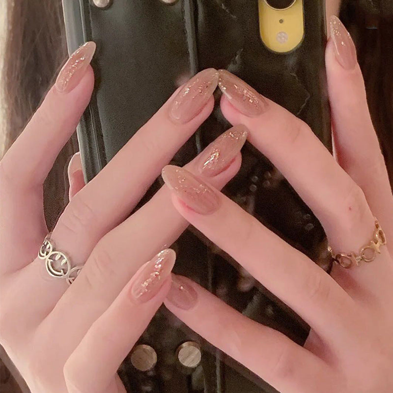 Elegant artificial nails with sparkling glitter Stornfield