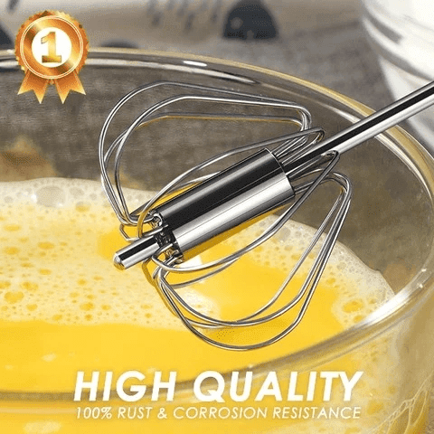 Stainless Steel Semi-Automatic Whisk | Stornfield