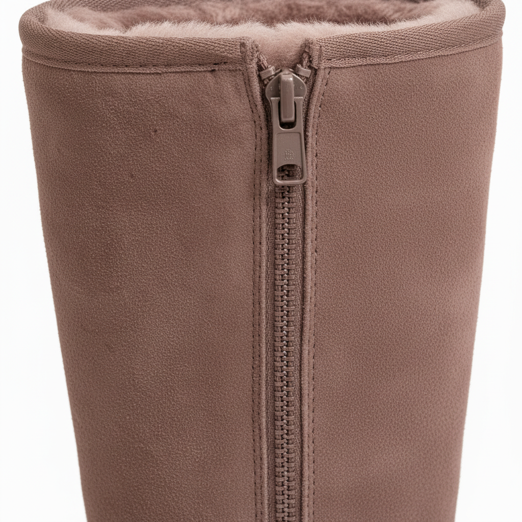 Stornfield | Nina | Warm & Waterproof Suede Sheepskin Boots with Side Zipper