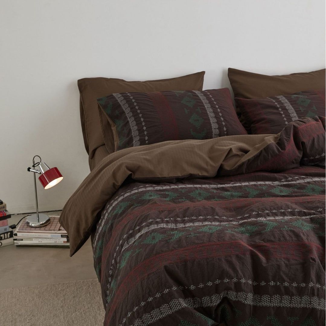 Cotton bedding set, A-class, dyeing technique, 4-piece