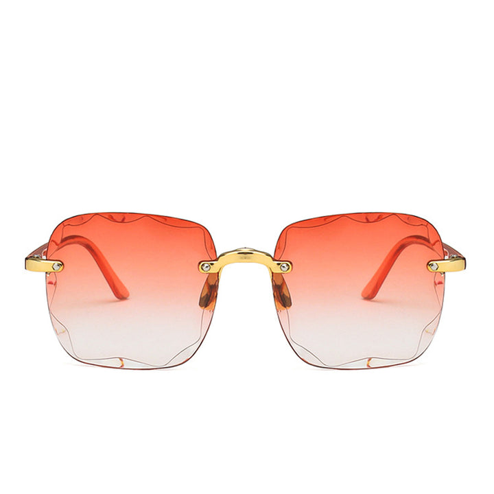 Women's trendy square sunglasses with luxurious metal frame Stornfield