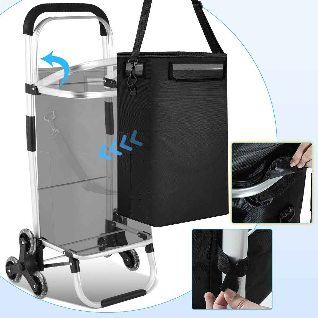 Shopping trolley shopping roller foldable 40L | Stornfield