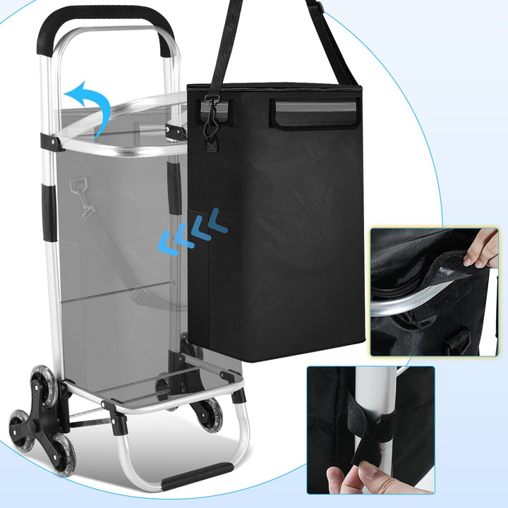 Shopping trolley shopping roller foldable 40L | Stornfield