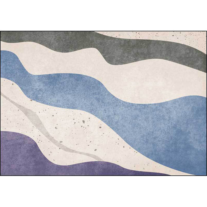 Stornfield | Modern Wave Block Ivory New Arrival Rug Polyester rug with non-slip backing for home decor