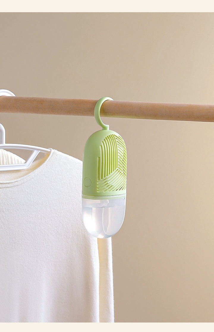 Hanging moisture absorber bag