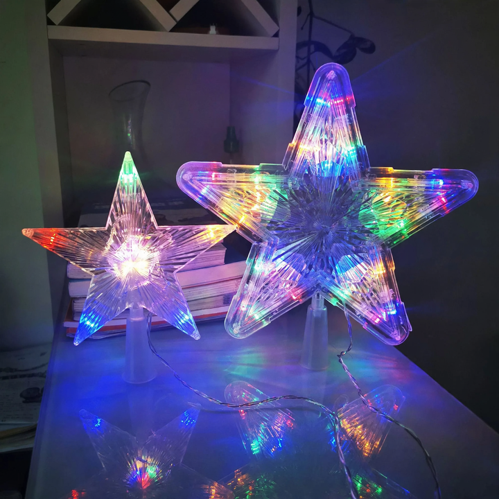 LED Christmas Tree Star Topper with Lighting