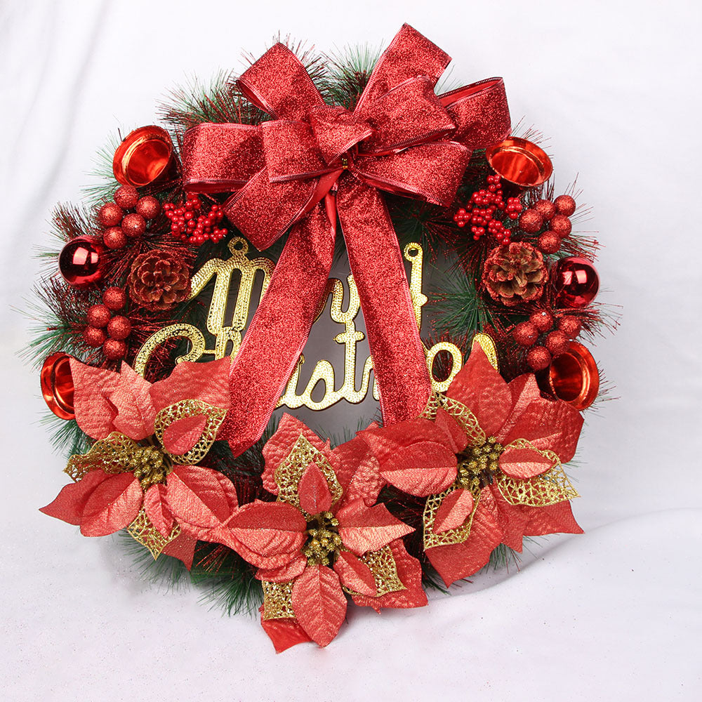 Christmas wreath made of pine needles, 30 cm, handmade