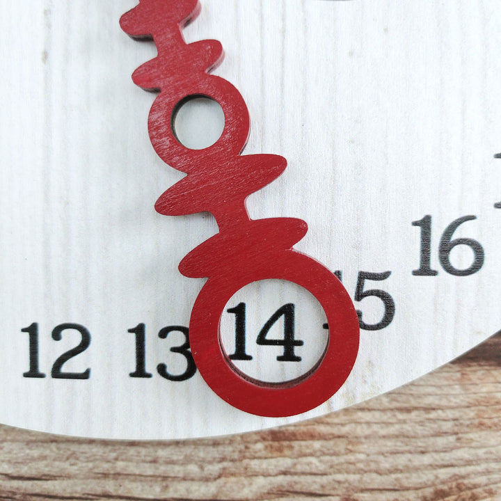 Wooden Advent Calendar for Hanging, Christmas Decoration
