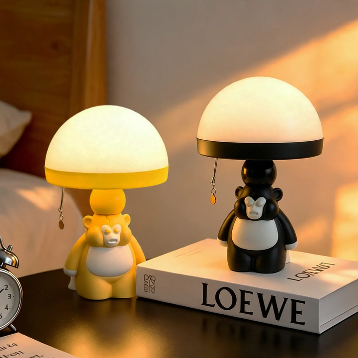 Cartoon Monkey Night Light with Pull Cord