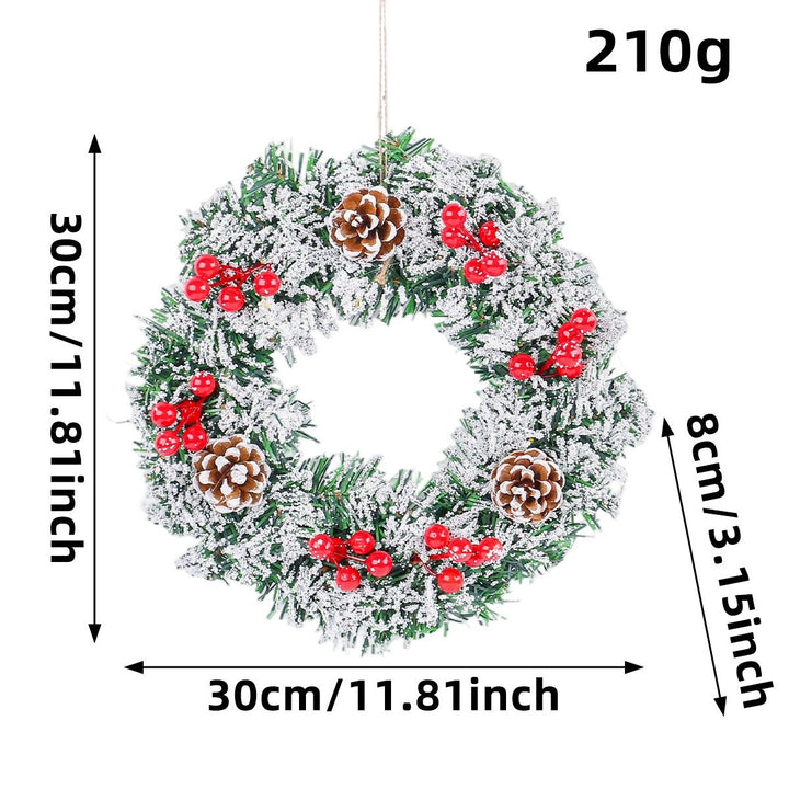 Decorative Christmas wreaths and garlands for festive occasions