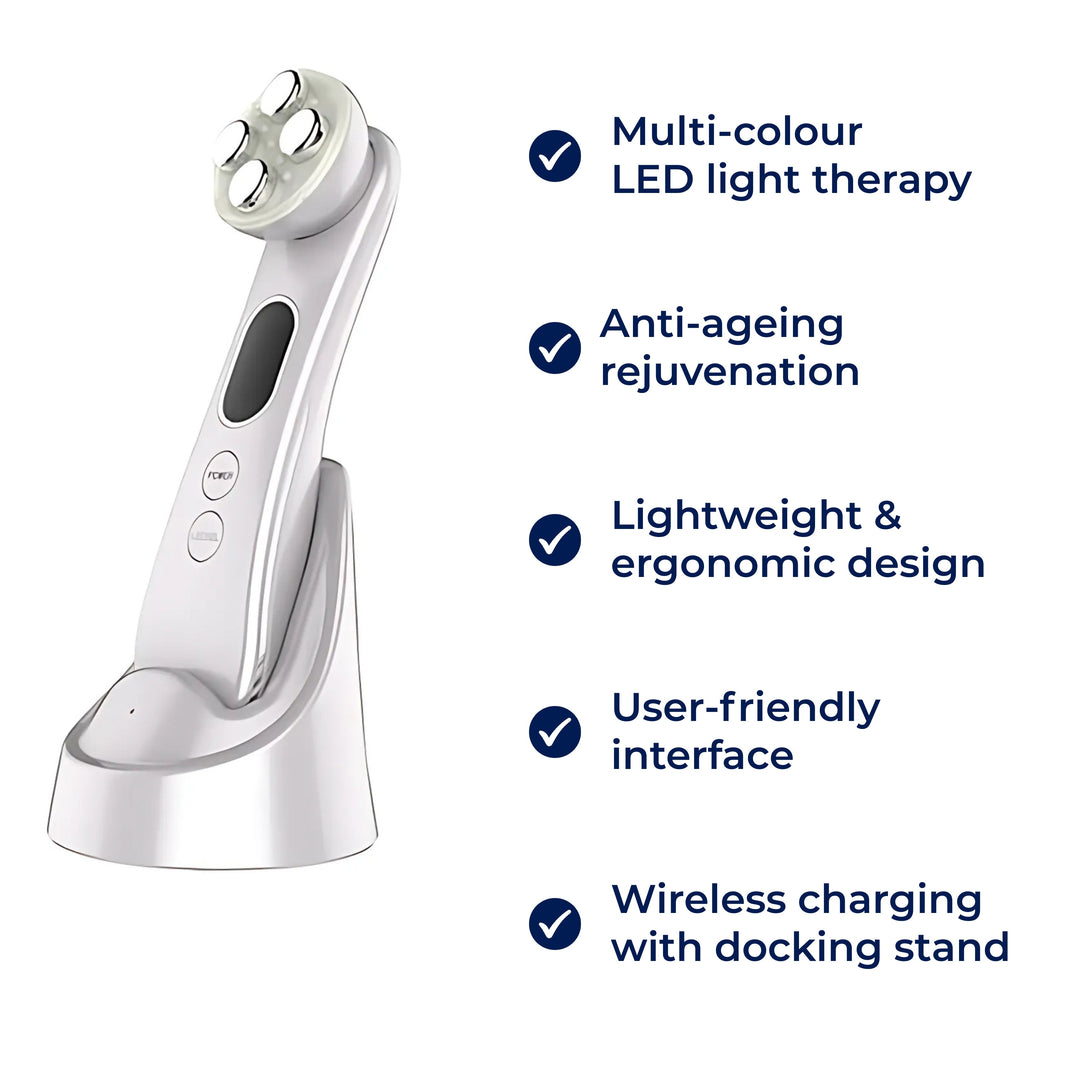 GlowBeam | LED Facial Wand - Anti-Aging Light Therapy - Lightweight Design - At-Home Skincare for All Skin Types Stornfield