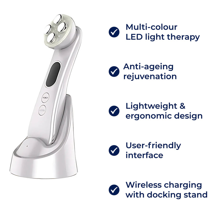 GlowBeam | LED Facial Wand - Anti-Aging Light Therapy - Lightweight Design - At-Home Skincare for All Skin Types Stornfield