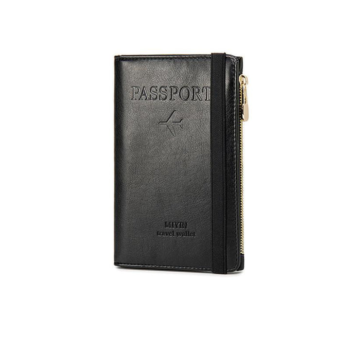 Men's Leather Passport Wallet with RFID Blocking | Stornfield